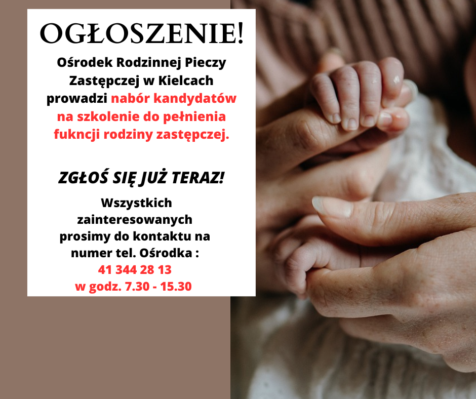 Nabór kandydatów na Rodziny Zastępcze